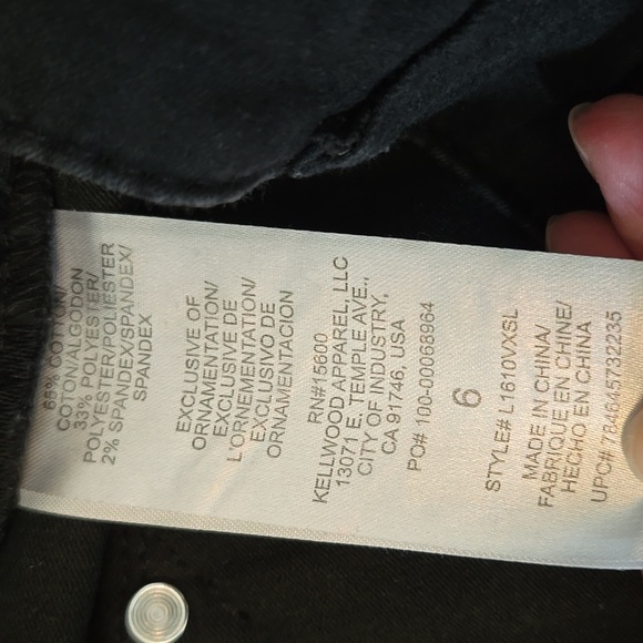 Wit & Wisdom Black Skinnies Size 6 - Picture 5 of 5